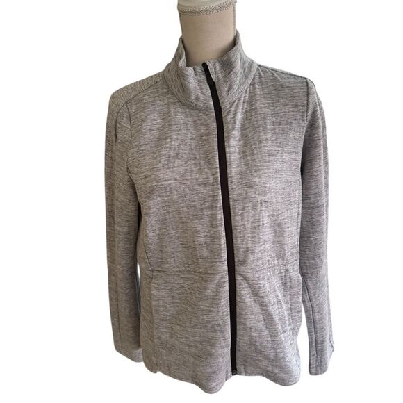 Lululemon Going Places Jacket Heathered Space Dyed Medium Grey / Black 8 - Picture 4 of 6